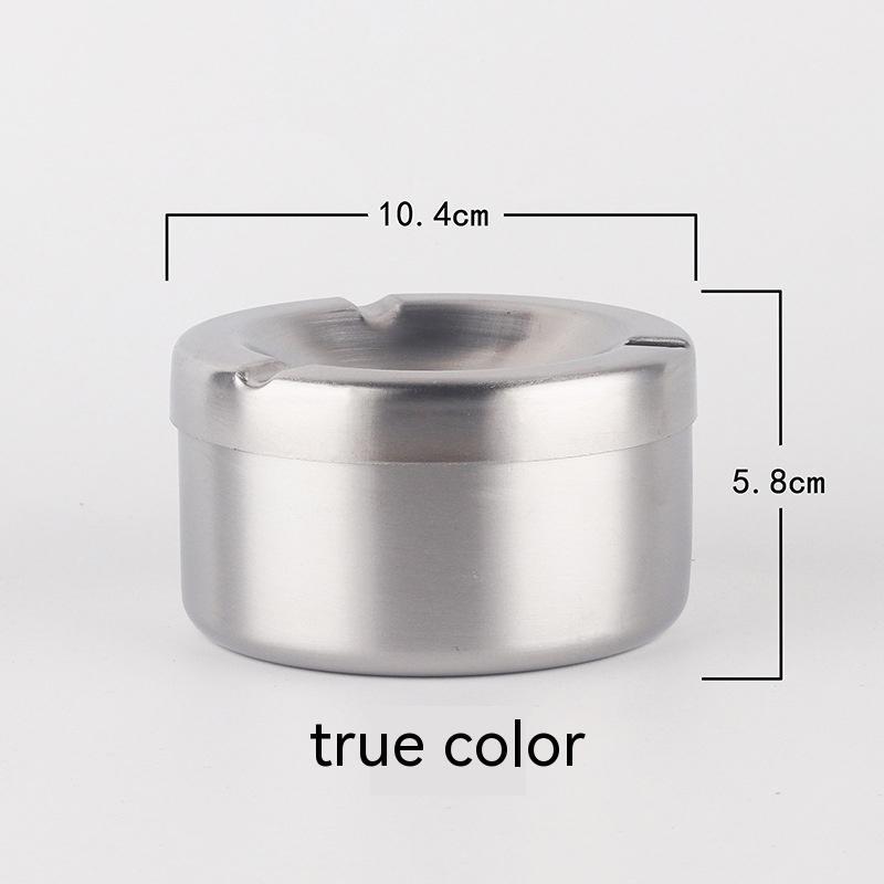 Creative Stainless Steel Ashtray with Lid