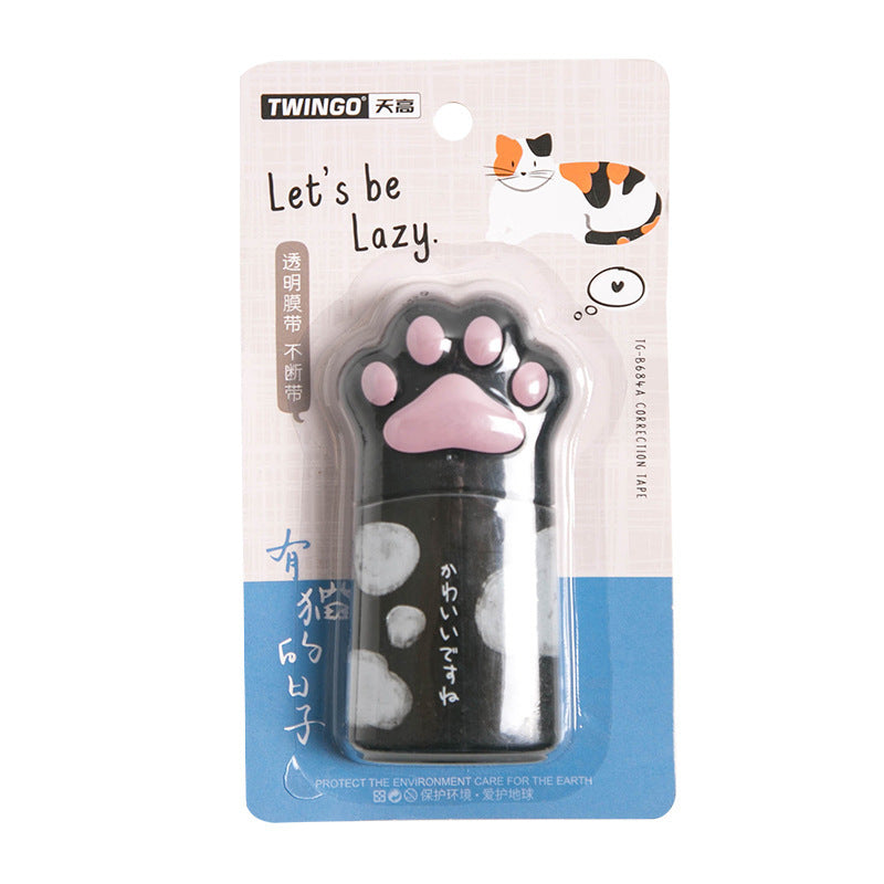 Cartoon cat claw correction tape