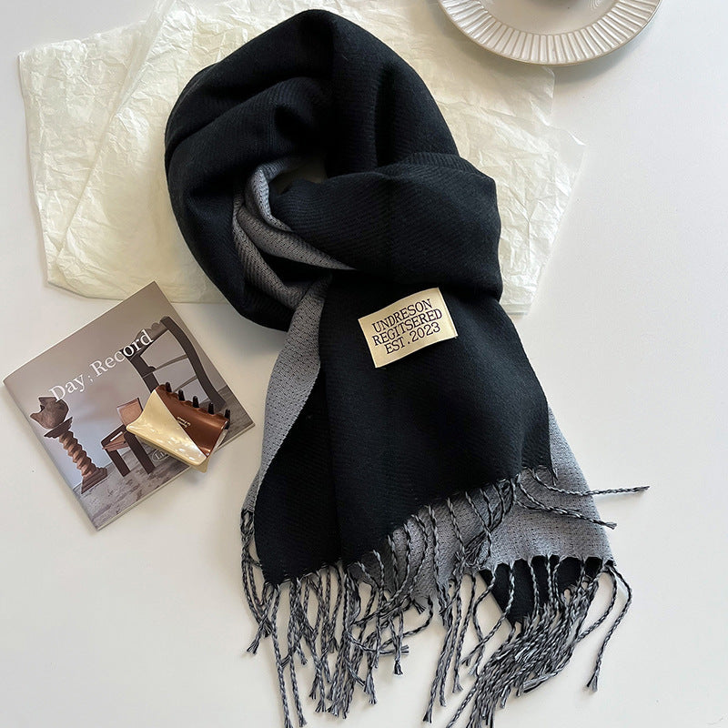 Double-Sided Cashmere Scarf for Women/men