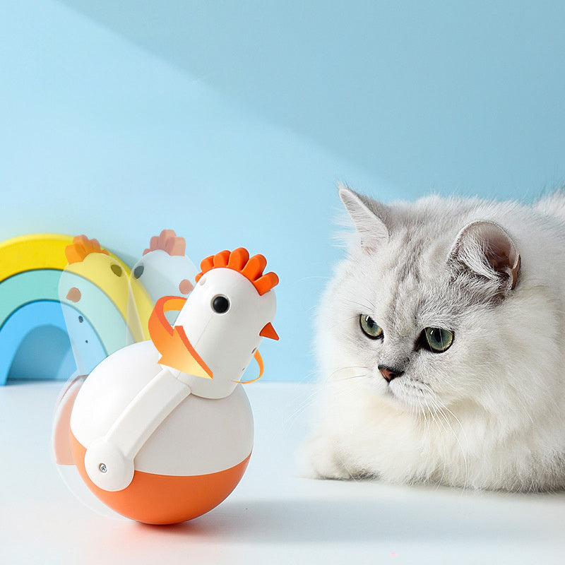 Electric Cat Toy Chicken Glass  Laser Sound Cat Toy