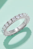 2.3 Carat Moissanite 925 Sterling Silver Eternity Ring