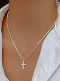 925 Sterling Silver Cross Necklace