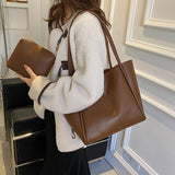 Casual Large Tote Bag with Wallet for Women