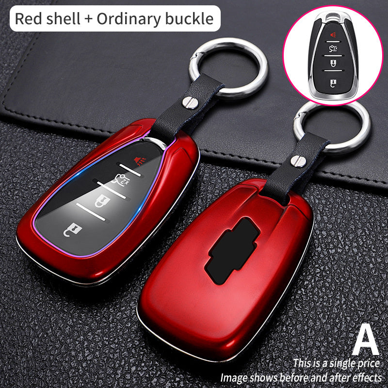 Simple Car Carbon Fiber Key Cover