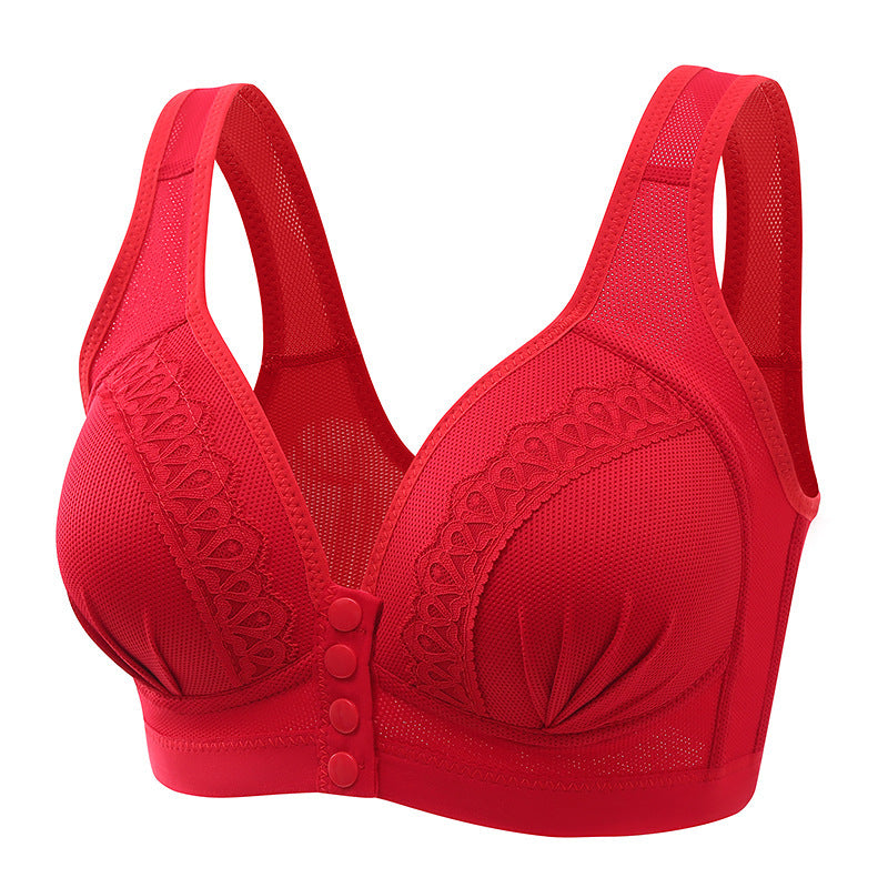 Front Closure Wireless Push-Up Bra