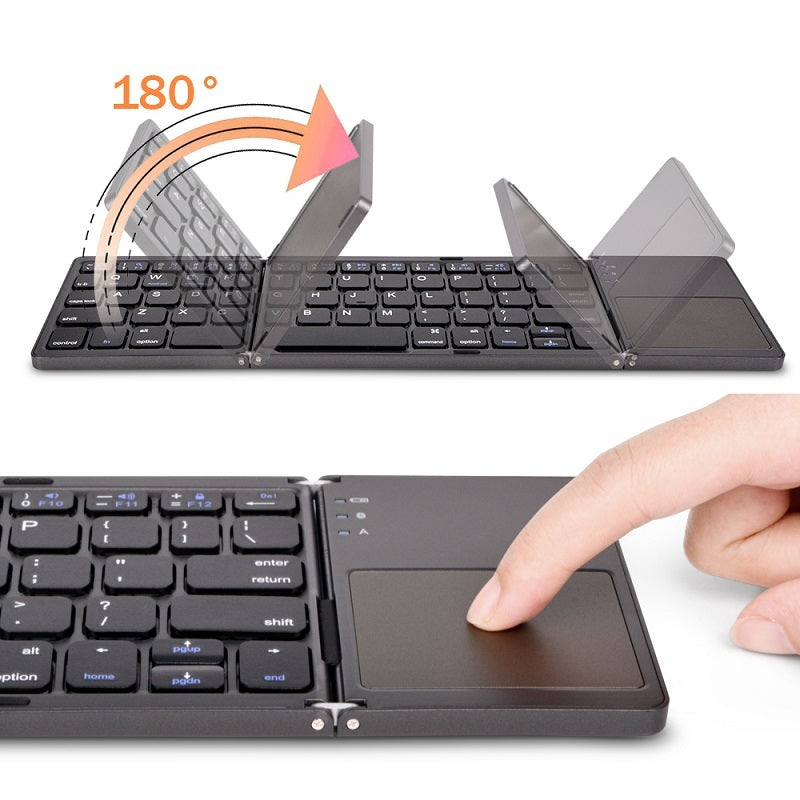 Wireless Foldable Bluetooth Keyboard for Tablets and Phones