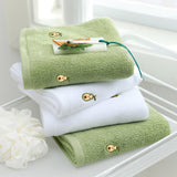 Full Embroidery Avocado Cotton Bath Towel