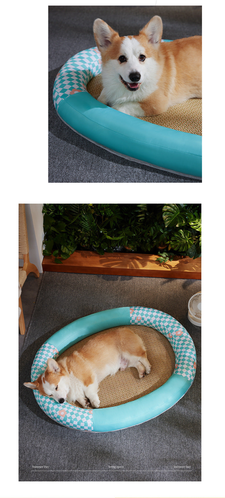 Oval Runway Cooling Pet Pad