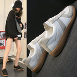 Flat White Shoes Women Retro Casual Sneakers