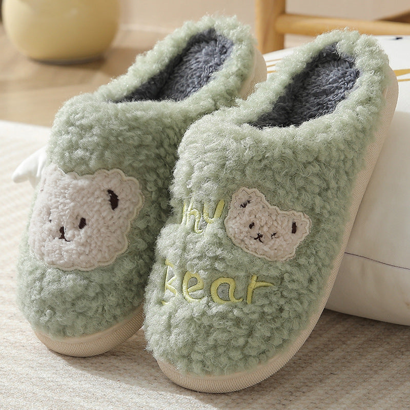 Winter Bear Slippers - Warm House Shoes for Couples