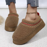 Ethnic Style Plush Slippers