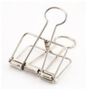 10 PCS Hollow Metal Binder Clips (20mm)