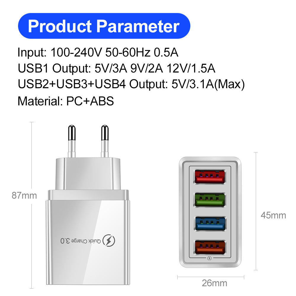 Quick Charge 3.0 USB Wall Charger