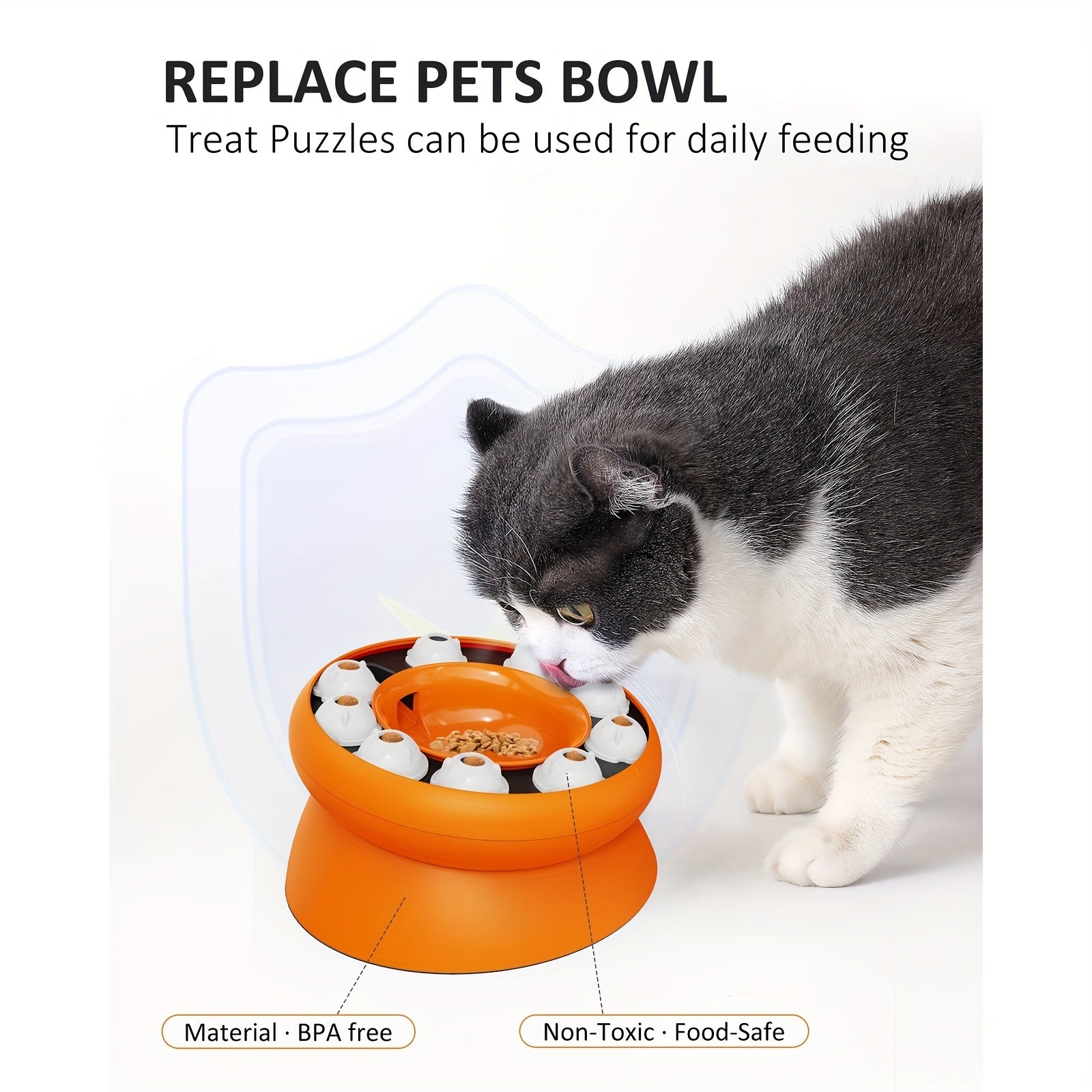 Interactive Puzzle Toy for Cats (Slow Feeder)