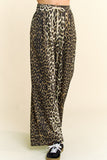 Davi & Dani Leopard Wide Leg Pants