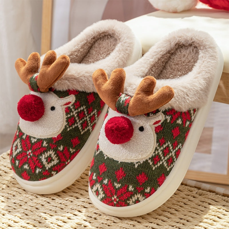 Cozy Winter House Shoes with Non-Slip Sole