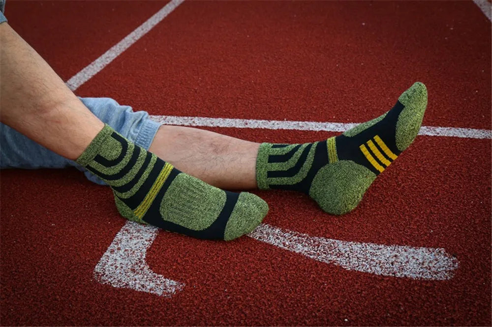 Men's Anti-Blister Winter Terry Sports Socks