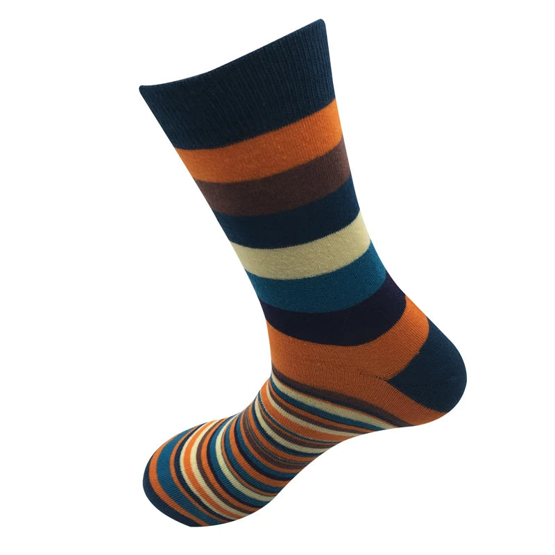 Men's Striped Cotton Socks