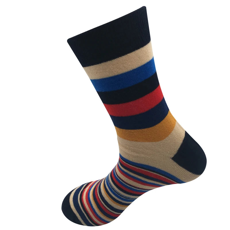 Men's Striped Cotton Socks