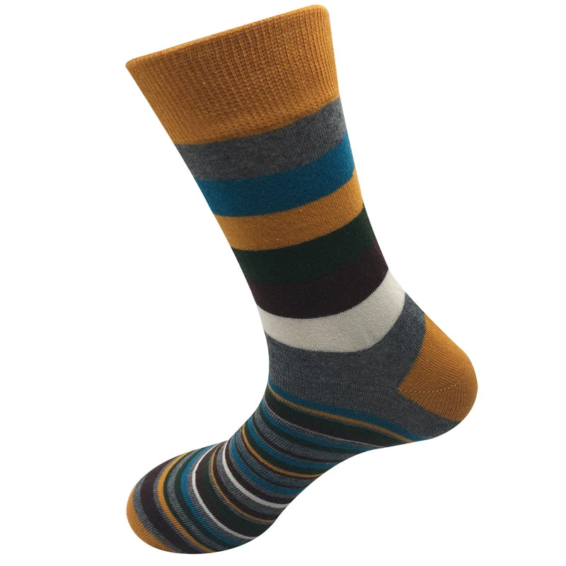 Men's Striped Cotton Socks