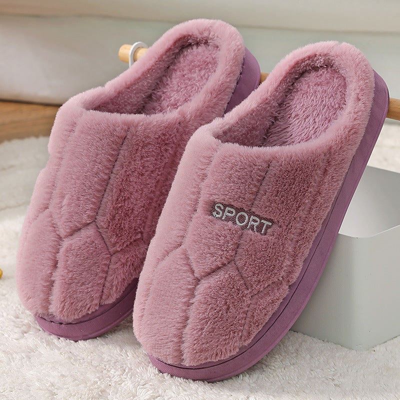 Couple's Wool Slippers - Warm Non-Slip Plus Velvet