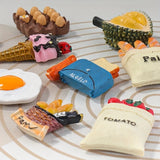 3D Food Cartoon Fridge Magnets – Set of 10