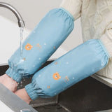 2Pairs Waterproof Anti-fouling Sleeve Cover Dirty Resistant Elastic Band Hand Sleeves Dirt-proof Cartoon Pattern