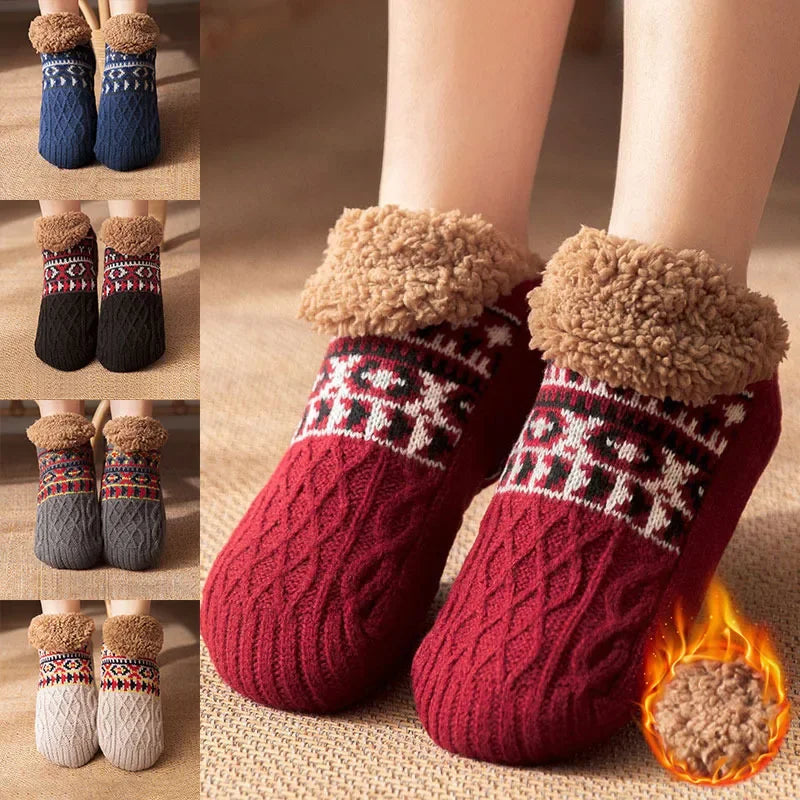 Men's Non-Slip Fleece Winter Slippers