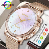 2024 Women's Smartwatch - AMOLED, Health Tracker, Bluetooth, Waterproof