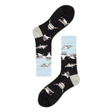 Happy Shark Unisex Hip Hop Skateboard Socks