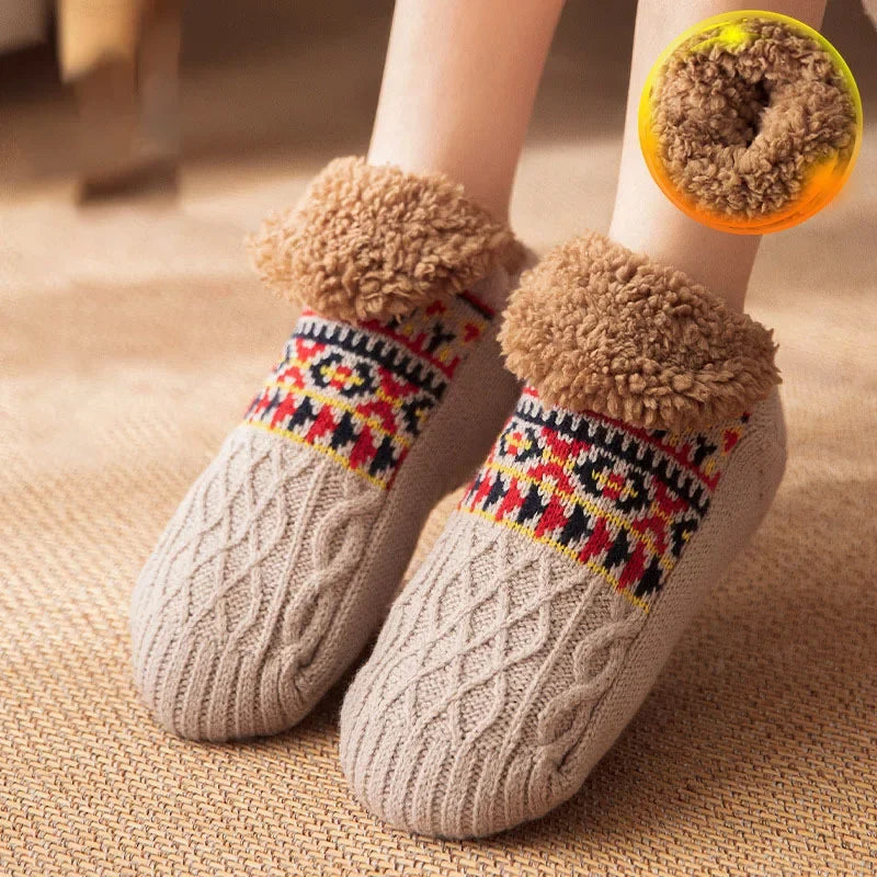 Men's Non-Slip Fleece Winter Slippers