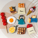 3D Food Cartoon Fridge Magnets – Set of 10