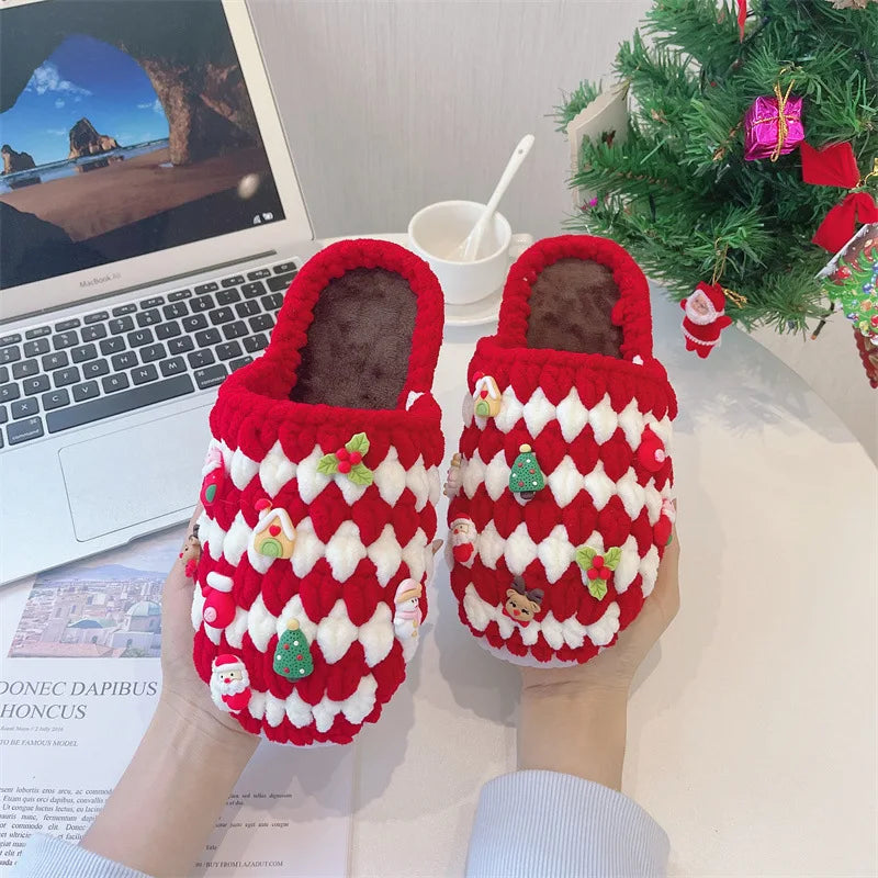 Unisex Crochet  Winter Slippers | Warm, Handmade Christmas Gift