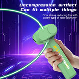 Glow-in-the-Dark Rope Launcher Toy with Color Lights – Fun & Long-Range Kids' Gift