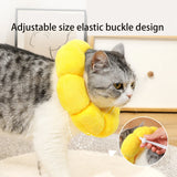 Sunflower Pet Elizabethan Collar – Adjustable Anti-Bite & Lick Protection