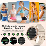 2024 Women's Smartwatch - AMOLED, Health Tracker, Bluetooth, Waterproof