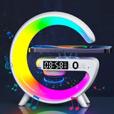 Multifunction Bluetooth Speaker & 15W Wireless Charging Stand with RGB Night Light