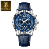 POEDAGAR Luxury Waterproof Chronograph Watch for Men