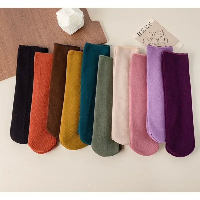 Women Men Winter Socks Warm Thicken Thermal Snow Boots Floor Socks Soft Velvet Cashmere Sock Sleep Solid Color Home Floor Socks