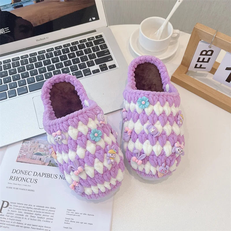 Unisex Crochet  Winter Slippers | Warm, Handmade Christmas Gift