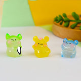 12pcs Luminous Mini Hamster Figurines