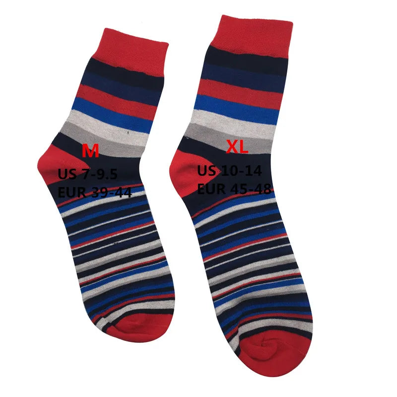 Men's Striped Cotton Socks