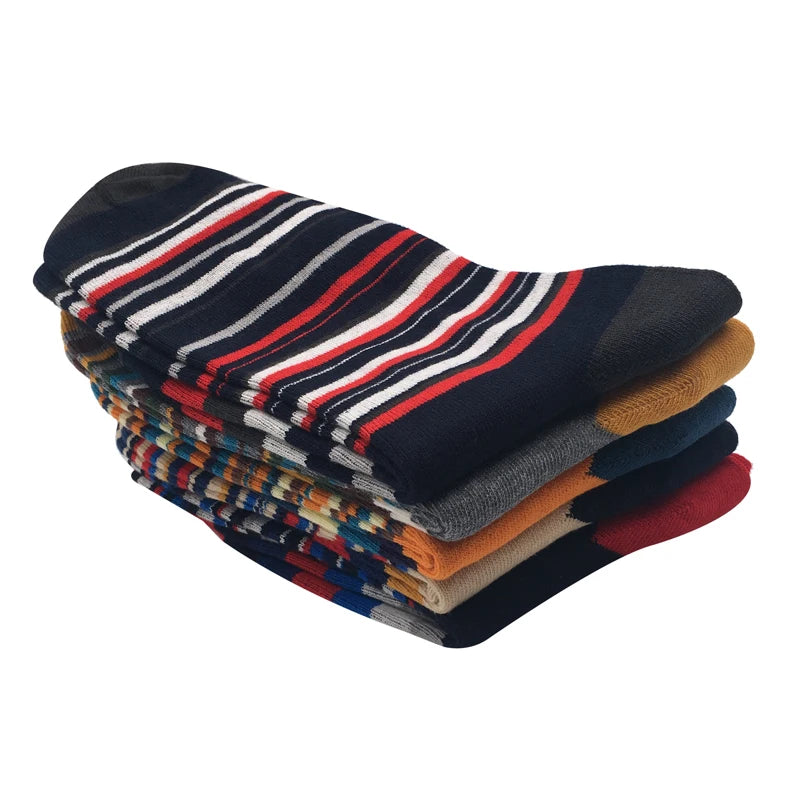 Men's Striped Cotton Socks