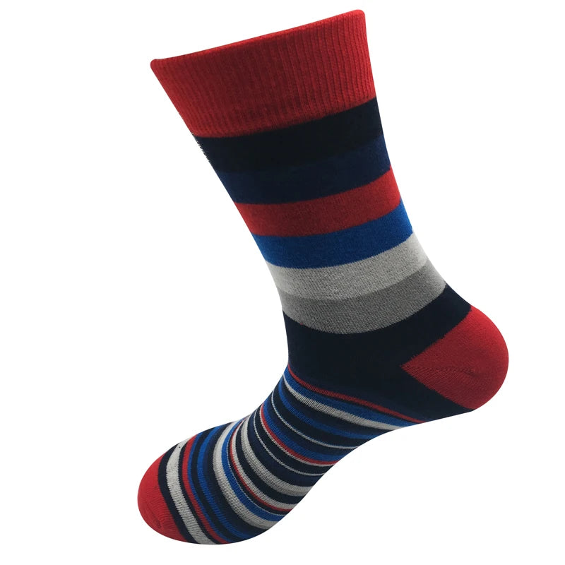 Men's Striped Cotton Socks