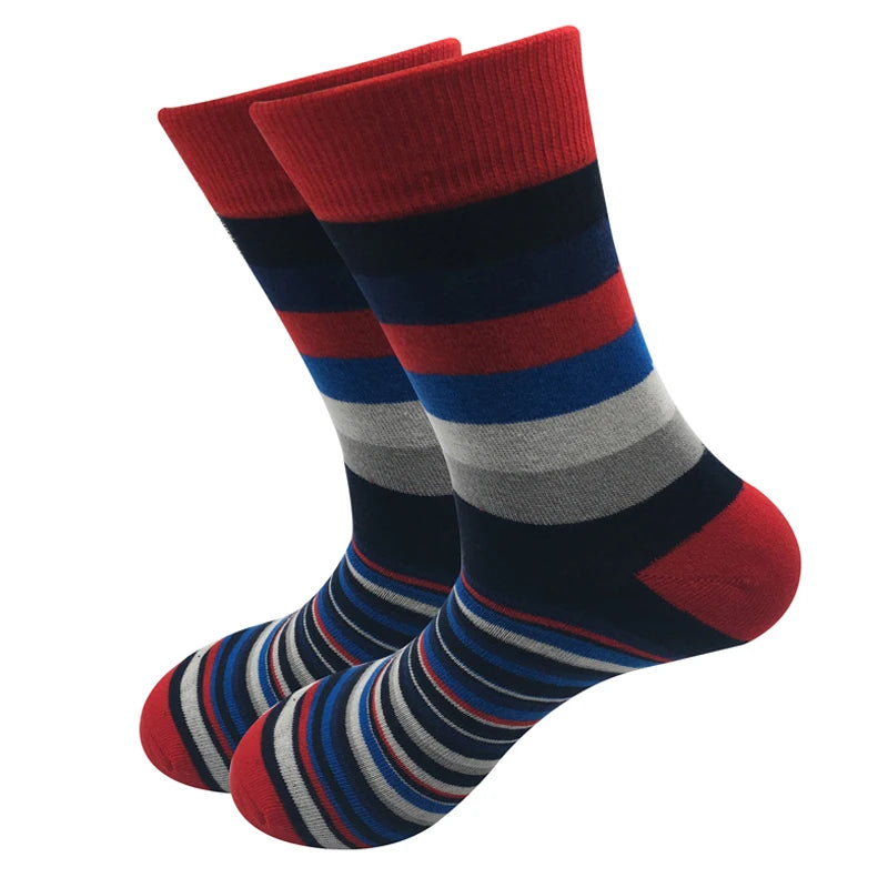 Men's Striped Cotton Socks