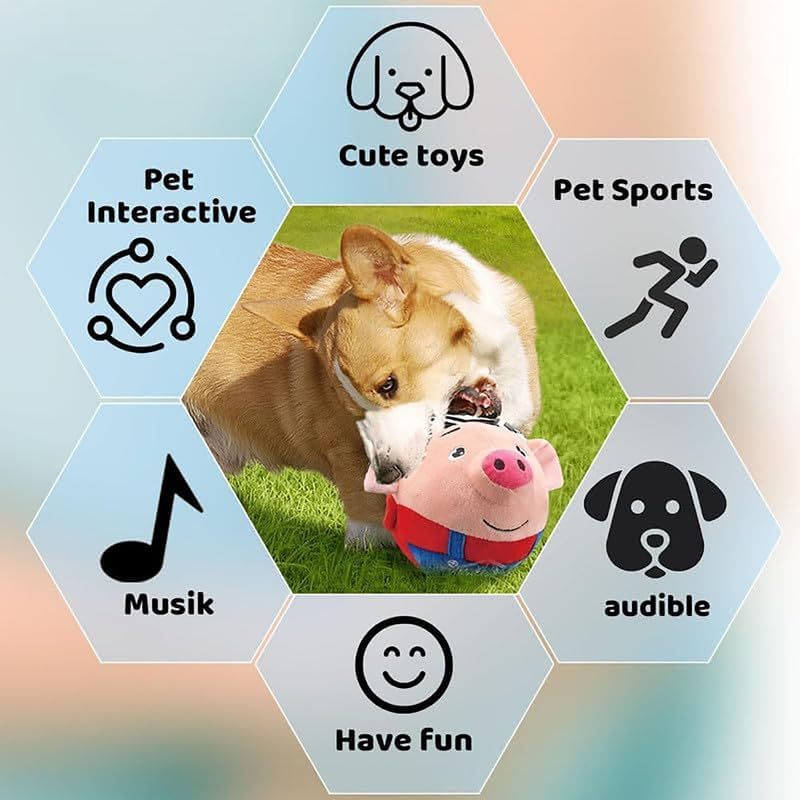 Interactive Plush Dog Toy - Squeaky & Washable