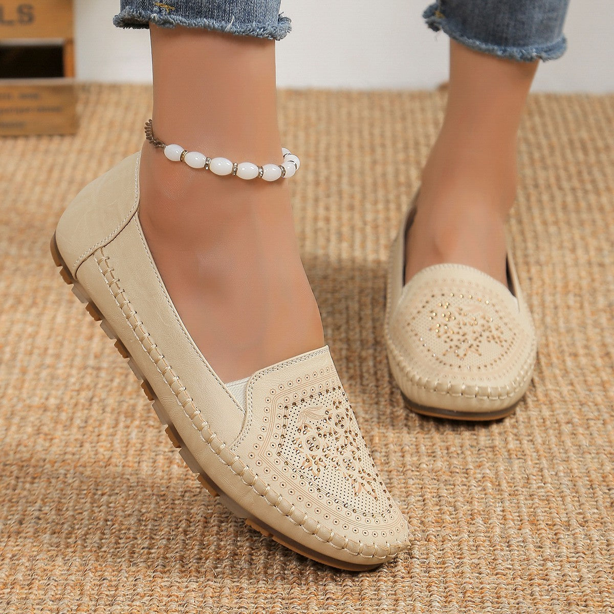 Handmade Gommino Casual Women's Shoes