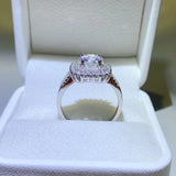 2 Carat Moissanite 925 Sterling Silver Ring