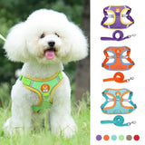 Adjustable Reflective Dog Harness and Leash Set