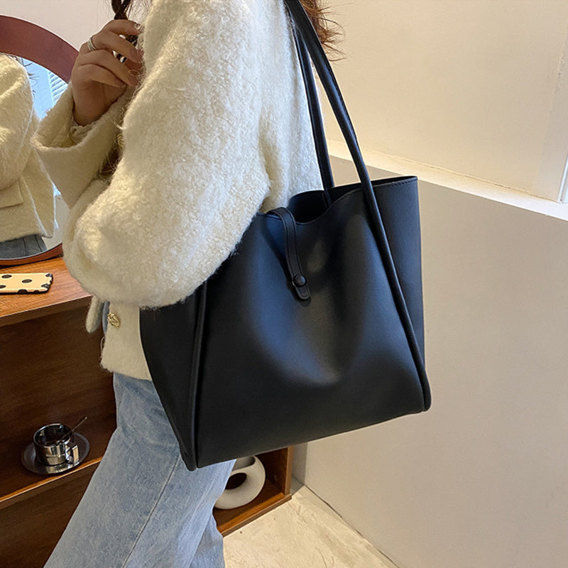 Casual Large Tote Bag with Wallet for Women